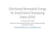 Distributed Renewable Energy for Small/Island Developing ... · GCRF Networking Call Deadline 11 October 2018 • As part of the Global Challenges Research Fund (GCRF), UK Research