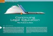 Continuing Legal Education - State Bar of Michigan · The Institute of Continuing Legal Education (ICLE) and the SBM Business Law Section are currently developing a compe - tency