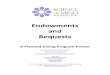 Endowments and Bequestscsl.org/somfoundation.org/pdf/2016/Endowment_and_Planned_Givin… · 04/12/2016  · Five steps to start Your Center can create an endowment with a simple program