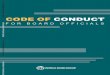 CODE OF CONDUCTdocuments1.worldbank.org/curated/en/786861541011483695/... · 2018. 11. 5. · Code of Conduct for Board Officials and the Ethics Committee and Procedures adopted by