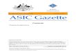 Commonwealth of Australia Gazette Published by ASIC ASIC ... · all value services pty ltd 116 527 318 alpha resorts pty ltd 071 634 636 alssa international pty ltd 090 571 449 altech