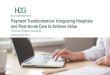 Payment Transformation: Integrating Hospitals and Post ... · Category 3: Alternative Payment Methods Built on FFS Architecture. Category 4: Population-Based Health . In 2017, 34%