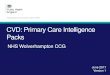 CVD: Primary Care Intelligence Packs...founded the pioneering Dartmouth Atlas of Health Care, concluded that much variation is unwarranted – ie it cannot be explained on the basis