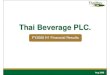 Thai Beverage PLC.thaibev.listedcompany.com/.../H1_2008_final_compressed.pdf · 2008. 10. 17. · Thai Beverage PLC.: FY2008 H1 Page 7 H1’08: Highlights Revenue - Total sales revenue
