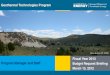 Geothermal Technologies Program - Energy.gov · 2017. 6. 3. · Energy Efficiency & Renewable EnergyProgram Name or Ancillary Text eere.energy.gov Geothermal Technologies Program