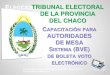 Tribunal Electoral de la Provincia del Chaco - CAPACITACIÓN … · 2018. 9. 4. · Tribunal Electoral de la Provincia del Chaco -Capacitación Autoridades de Mesa 2015 1 ELECCIONES