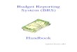 Budget Reporting System (BRS) · Budget Reporting System Handbook 10 3 Introduction to the VCA Budget Reporting System The VCA Budget Reporting System or BRS is a macro based application