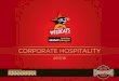 CORPORATE HOSPITALITY · 2017. 5. 9. · DIAMOND INCLUSIONS: ü Corporate seating to all 14 Perth Wildcats regular season home games. ü VIP parking located underneath Perth Arena