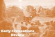 Early Civilizations Review · 2020. 2. 3. · Early Civilizations Review. An area with common physical features is called a _____. region. The study of the ways of past cultures through