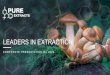 LEADERS IN EXTRACTION · Functional mushroom extracts from species such as Lions Mane, Turkey Tail, Cordyceps, Reishi, Chaga and others offer a multitude of health benefits . Research
