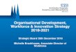 Organisational Development, Workforce & Innovation ... · • The strategy has been co-designed with a collaborative approach, with review via Strategic Workforce Committee and approved