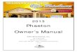 Phaeton Owner’s Manual - Tiffin Motorhomes...Washing 13-2 Seals 13-3 Proper Sealants for Application 13-3 PHAETON OWNER’S MANUAL v Striping and Decals 13-4 Wheel Care 13-5 Roof