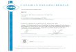 2015-2016.pdf · 2016. 6. 16. · CANADIAN WELDING BUREAU CWB The C WB acknowledges that RPC 921 College Hill Road , Fredericton, NB E3B 6Z9 Canada is Certified to CSA Standard WI