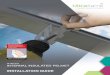INTERNAL INSULATED PELMET...Internal insulated pelmet is suitable to be attached to either the Ultraframe Classic System, the Quantal Aluminium Roof or the Ultrasky Orangery Roof