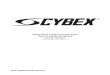 Gym Equipment & Fitness Equipment | Gym Source - …...Provide the model and serial number of your Cybex equipment. 4. At Cybex’s discretion, the technician may request that you