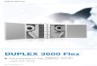 DUPLEX 3600 Flex - Airflow Lufttechnik GmbH...1000 2000 3000 5 10 15 20 30 35 4000 5000 6000 Heizleistung (kW)---- Leistung max. --- Leistung reg. B Abschlämmventil Stopfen, Innensechskant