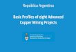 Basic Profiles of eight Advanced Copper Mining Projectsinformacionminera.produccion.gob.ar/assets/datasets/2019-03-19 B… · the central-western edge of the Salar de Arizaro, Los