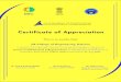 Certificate of Appreciation...2020/08/18  · Dr. Anil D Sahasrabudhe Chairman, AICTE Sh. Amit Khare Secretary (HE), MHRD Dr. Abhay Jere Chief Innovation Officer MHRD's Innovation