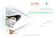 Programa de Asignatura Humanidades II - Gob€¦ · Coordinador de la Academia de Filosofía ... Ajuste Curricular Humanidades II Programa de Asignatura Formación Específica. Presentación