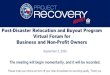 Public Town Hall Post-Disaster Relocation and Buyout Program · 1 day ago · Post-Disaster Relocation and Buyout Program Virtual Forum for Business and Non-Profit Owners. September