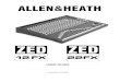 AP7085 1 ZED12FX 22FXUG - POP-MUSIC.RU · Allen & Heath 2 ZED 12-22FX – ALLEN & HEATH