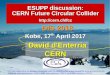 David d'Enterria CERN · 2018. 4. 17. · DIS'2018, Kobe, April'18 3/18 David d'Enterria (CERN) Future Circular Collider: Genesis Outcome of the European Strategy for Particle Physics