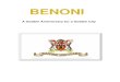 BENONI• The Benoni coat of arms, commissioned in 1937 was drawn up by the College of ... A Modern History.’ We must warmly applaud those property owners in the older parts of Benoni
