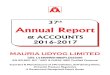 37th Annual Report - Mauria Udyog Ltd. · 2019. 6. 1. · mauria udyog limited 37th annual report board of directors : shri v. k. sureka (din:00060160) chairman shri n. k. sureka