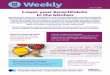 Weekly · 2020. 6. 26. · meaning you can still enjoy your favorite foods and reach your weight and wellness goals. No matter what food you choose, enjoy them! WHAT TO DO If you’re