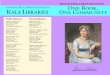 ANKAKEE REA IBRARY SSOCIATION K A KALA IBRARIES · 2017. 9. 22. · 515 N 1st Street Peotone, IL 60468 (708 ) 258-3436 ... Jane Austen is best known for her book, Pride and Prejudice