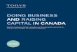 Doing Business anD Raising Capital in CanaDa/media/files/insights/trends-and-guides/raising_capital...business, the significance of limited liability to the parties and tax considerations