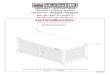 ASSEMBLY INSTRUCTIONS UltraHD® Cabinet Stacker (Model No. … · 2020. 4. 13. · Mounts on top of UHD16236, UHD20143 UltaHD Tall Cabinet Granite Graphite SC200318