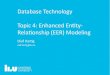 Database Technology Topic 4: Enhanced Entity- Relationship …TDDD37/fo/DBTechnology04-2020.pdf · 2020. 1. 31. · Topic 4: Enhanced Entity-Relationship (EER) Modeling Example A