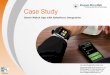 Case Study - Enterprise Software Development Company€¦ · Rendering pie, bar, and line charts on the iWatch app with details and history Implementing standard layout that can render
