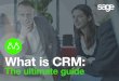 What is CRM - CIM Servicescim-services.co.uk/wp-content/uploads/2016/03/CRM-eBook.pdf · 2016. 4. 5. · How CRM can help boost sales Supporting your sales, marketing and customer
