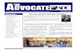 A THE DVOCATE · 2016. 3. 15. · A DVOCATE THE Inside this issue : A publication for employees of the Arkansas Department of Correction November 2014 Norris named Interim Director