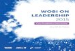 WOBI ON LEADERSHIPa+Académica... · 2015. 3. 16. · En 2015 prepárese para ser el impulso del cambio transformador en su organización. En WOBI on Leadership tomaremos una perspectiva