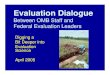 Evaluation Dialogue Between OMB Staff and Federal Evaluation … · 2018. 8. 10. · Evaluation Dialogue Between OMB Staff and Federal Evaluation Leaders Digging a Bit Deeper into
