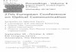 European Conference on Optical Communication ; 27 … · 2008. 7. 15. · UB/TIBHannover Proceedings-Volume3RegularPapers, Invited Papers &Posters Wednesday03/10/2001 27th Eyropeao