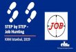 STEP by STEP - Job Hunting · 2019. 9. 10. · Job Hunting Process(2/3) 2.Get in contact • Email • Phone call • Personal meeting o be professional o show interest o go with