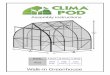 Climapod Greenhouses - Assembly instructions 9x14, Assembly...In areas where snow might be expected we recommend the following in order to protect your green-house: 1. Support the