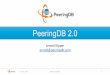 PeeringDB 2 - ENOG · 2016. 8. 22. · PeeringDB 2.0 Arnold Nipper arnold@peeringdb.com 7 - 8 June, 2016 ENOG11, Moscow 1