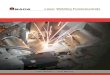 Laser Welding Fundamentals - AMADA WELD TECH...Laser Welding Fundamentals Table of Contents ... AMADA WELD TECH is a leading manufacturer of equipment and systems for resistance welding,