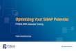 Optimizing Your SBAP Potential ACCES… · Optimizing Your SBAP Potential FY2019-2020 Statewide Training Public Consulting Group. ... Continued Focus - Time Study response percentages