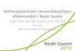 Vanhuspalvelulain seurantakyselyjen yhteenvedot / Keski-Suomi - … · 2017. 7. 4. · suunniteltu henkilöstö Kotihoidon hoitotyössä toteutunut henkilöstö Toteutunut % ... annosjakelua