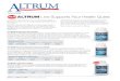 New January 2020 ALTRUM Line Supports Your Health Quest · 2020. 2. 18. · ** Please check with your physician when using prescription medications in combination with food supplements