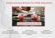 Simple and Easy Biotech for STEM Classrooms...Simple and Easy Biotech for STEM Classrooms Activity- Agar on a Budget •Instead of nutrient agar, use 10%-20% gelatin. •Add 3-4 crushed