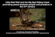 People and predators.ppt · Rewilding and redeeming: bringing back large predators to our internal and external landscapes. Carnivores and conscience: interrogating moral agency 