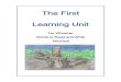 FIRST learning UNIT · FIRST LEARNING UNIT Read what is written below and you will know what you should say or what you should do. Each number is sitting near an arrow, on page eight