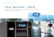 TLE Series UPS - ABB Group... · 2 TLE CE 30-120kW Brochure | GE provides clean, efficient and reliable power for today’s world with the high efficiency TLE Series UPS GE’s TLE